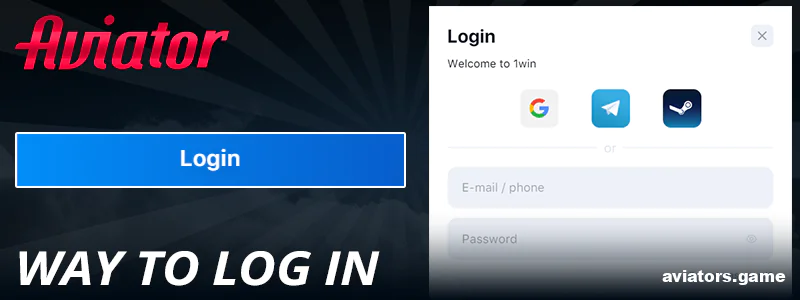 How to log in to your 1Win Aviator India account