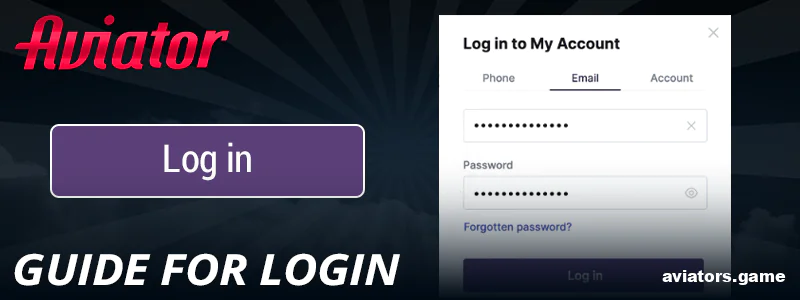 How to log in to your Batery Aviator India account