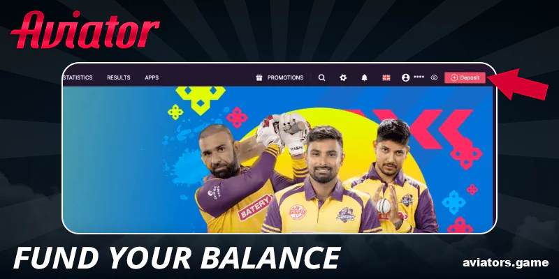 Top up your INR balance in Batery Aviator