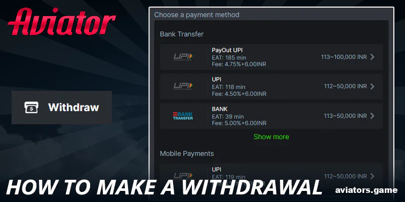 How to withdraw at BC.Game Aviator for Indians