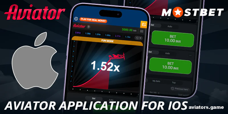 Aviator Mostbet IN mobile app for iOS