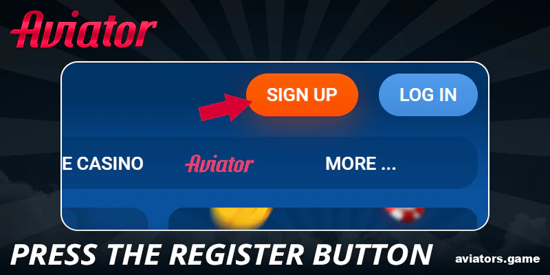 Click the button to register at Mostbet Aviator