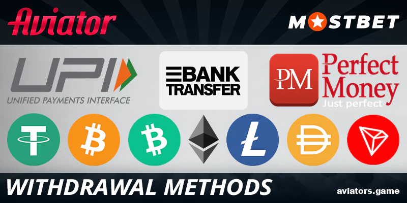 Withdrawal methods at Mostbet Aviator for Indians