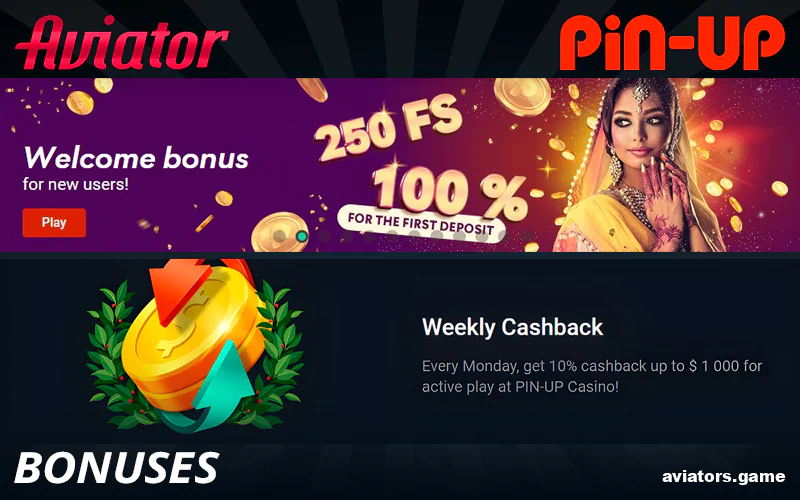 Promotions and bonuses at Pin Up Aviator for Indian players