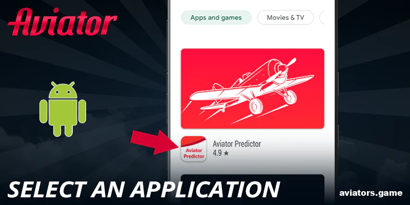 Select the desired Aviator Predictor app