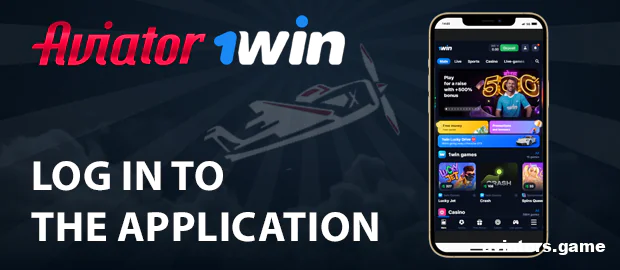 Log in to the 1Win app