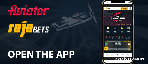 Log in to the Rajabets app