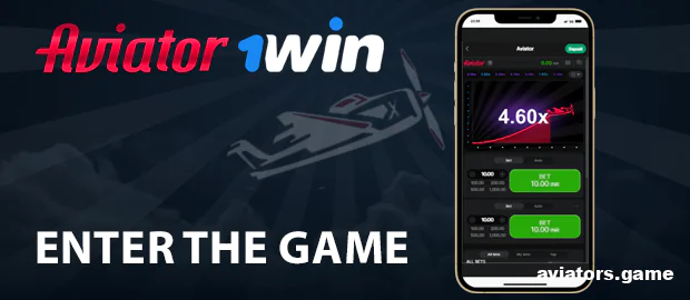 Log in to the Aviator game in the 1Win app