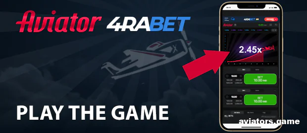 Play the game Aviator on the 4rabet