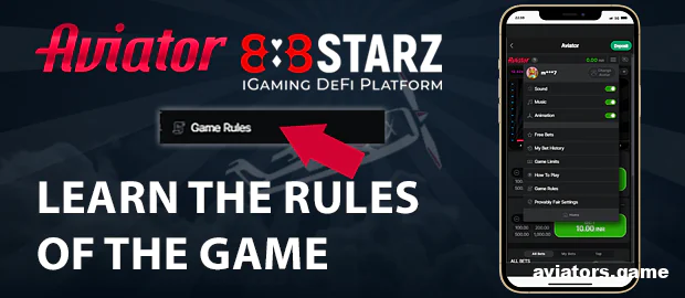 Learn the rules of the game Aviator 888starz