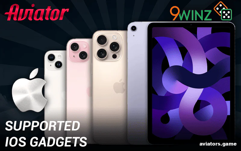 iOS gadgets to install the 9winz Aviator app