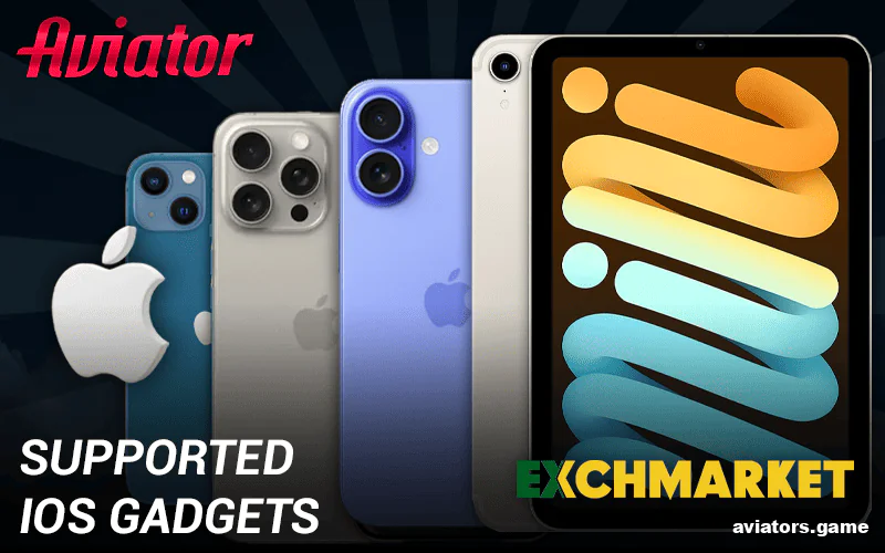 iOS devices that support the Exchmarket Mobile Aviator App