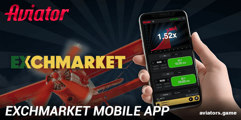 Exchmarket mobile betting app for India for Android and iOS devices