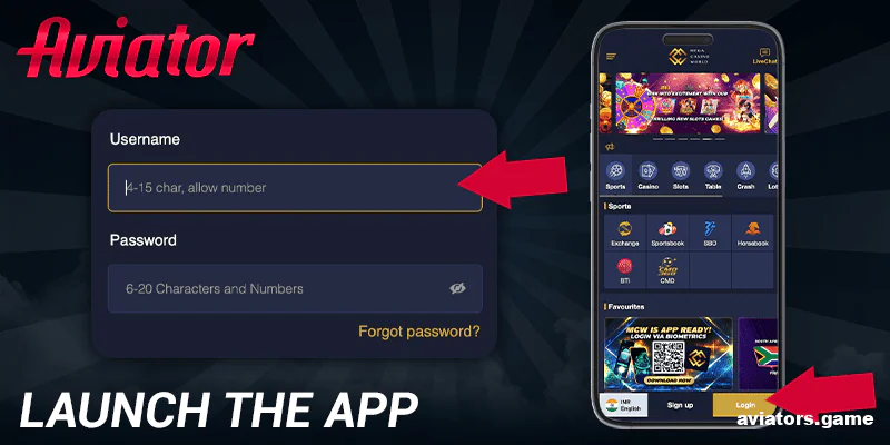 Launch the Mega Casino World app and log into your account