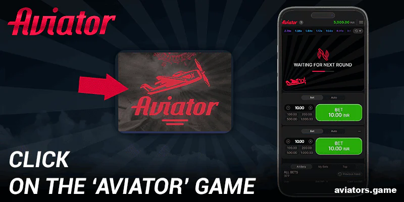 Start the Aviator game in the Mega Casino World app