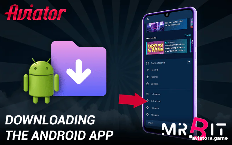 Instructions on how to download Mr Bit India mobile app on Android