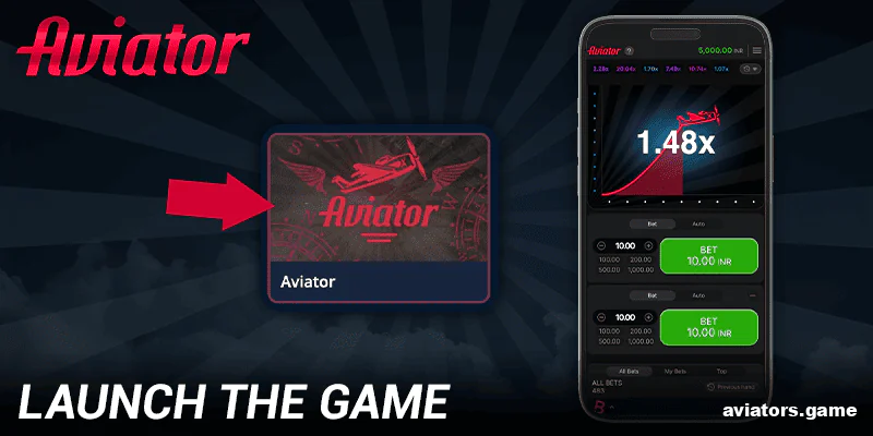 Click on the Aviator game icon in the Mr. Bit app