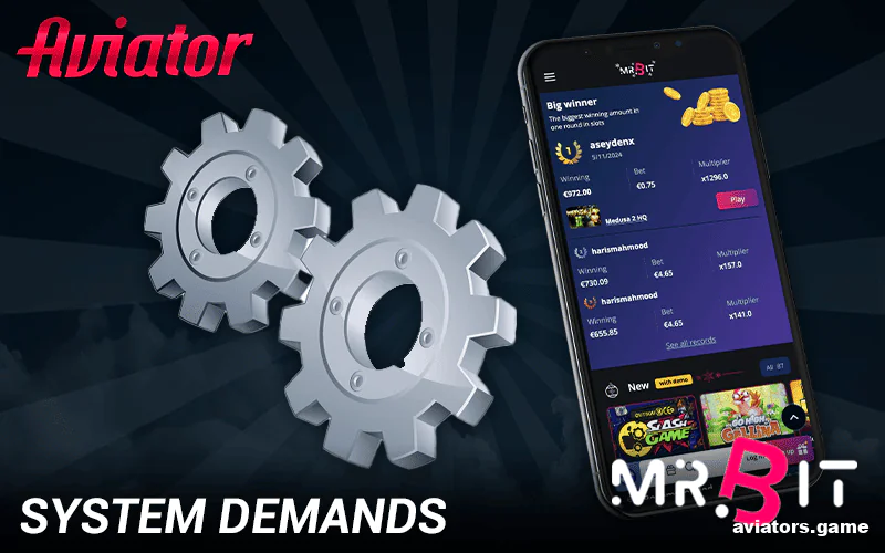 Mobile device specifications for installing Mr. Bit Aviator app