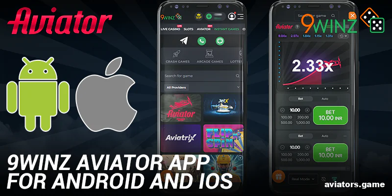 9winz Aviator IN mobile app for Android and iOS