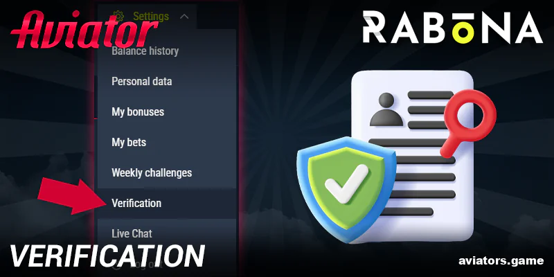Verification at Rabona Aviator India