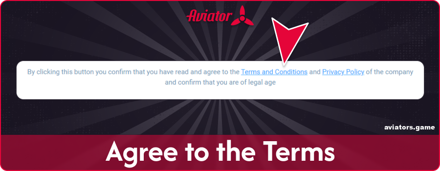 Agree to the site rules in Aviator India