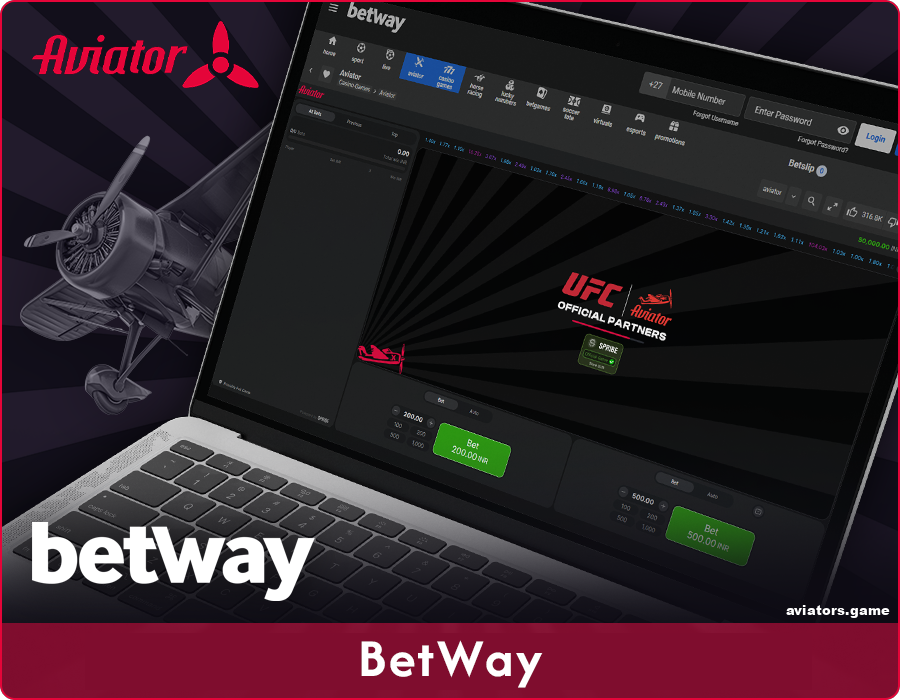 The Aviator Crash Game at BetWay India Online Casino