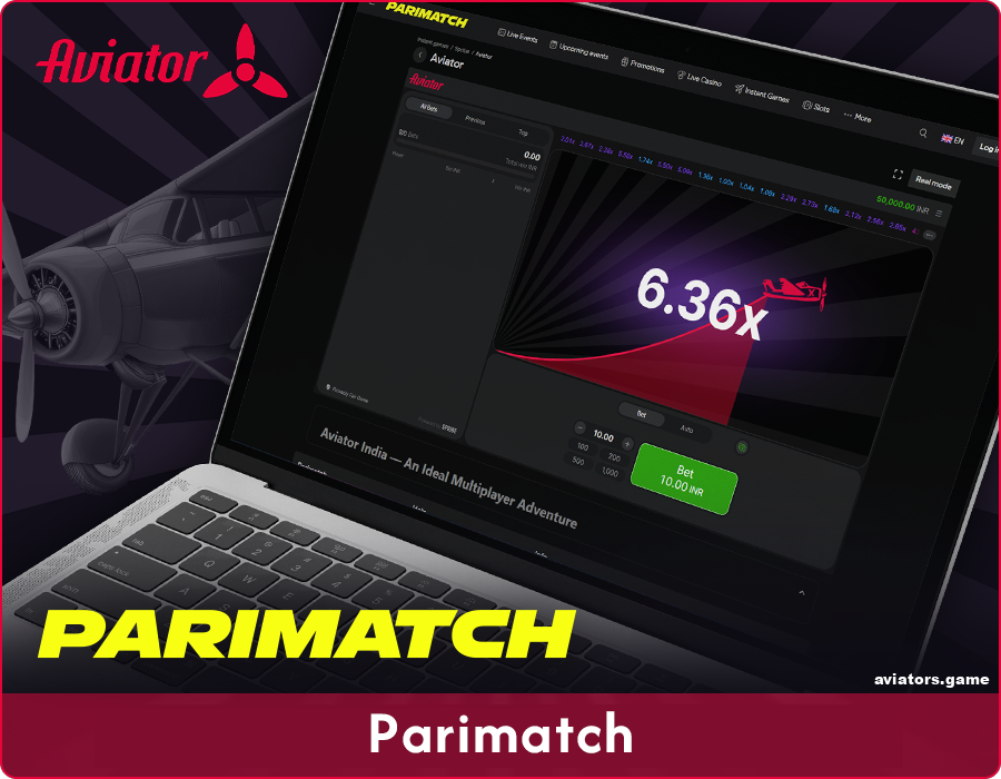 Play Aviator on the Parimatch India website